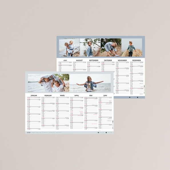 Kalender, fotokalender, fotokalender 2022, kalender 2022, halvårskalender, fotofix
